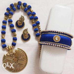 Blue And Silver Beaded Tesbih