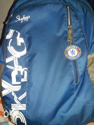 Blue And White Chelsea Backpack