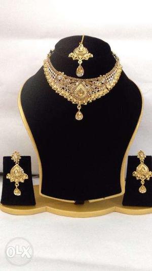 Bollywood Style Indian Traditional Jewellery Necklace Set