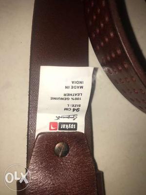 Brand new Spykar belt with price tag. Showroom