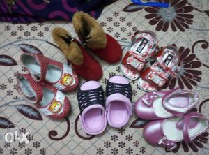 Brand new shoes n sandels for baby girl 0 to 6