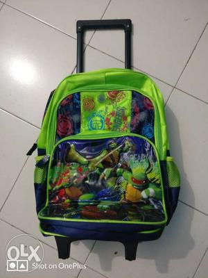 (Dubai)Blue And Green school Backpack