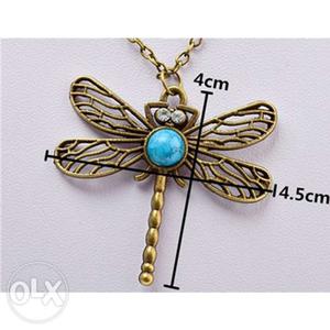 Fashion Jewelry Insect Dragonfly Long Pendant