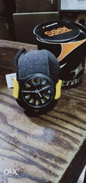 Fastrack watch with 1 year warranty fresh one,
