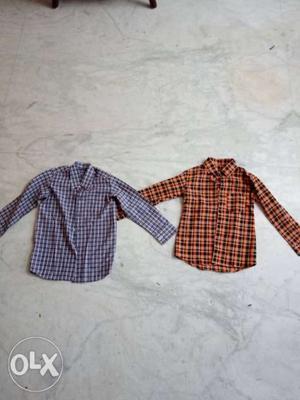 Good as NEW: 2 cotton shirts for age 5-8 years child