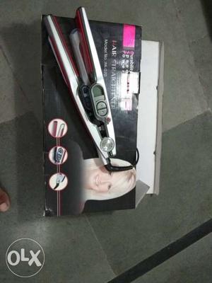 Gray And Brown Flat Iron With Box