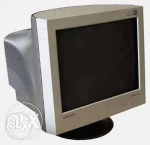 Gray Samsung CRT Computer Monitor