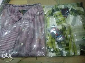 Green And White Dress Shirt Pack
