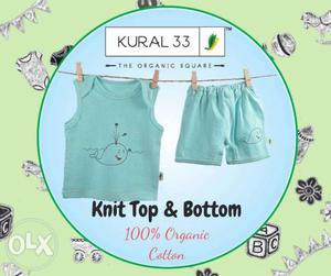 Kural 33, organic knit top and bottom, baby knit top, baby