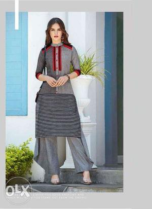 Lovely Shoppy: Cotton jacquard embroidery salwar dress