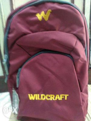 Maroon Wildcraft Backpack