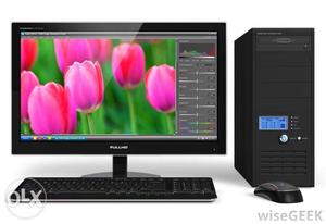New Desktop-Dual Core,4GB,500GB,18" LED Monitor(3 year