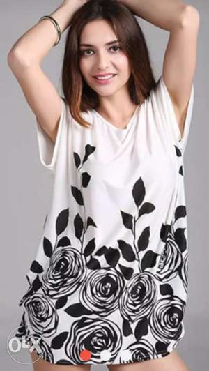 New O neck printing top (size- ML)