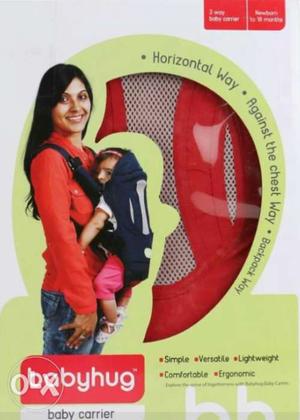 New Red Babyhug Breathable Carrier Box.Not Used
