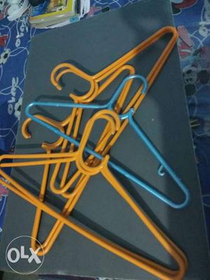 Orange And Blue Clothes Hangers