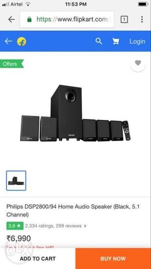 Philips woofer 5.1, 1 year 6 months old in very good