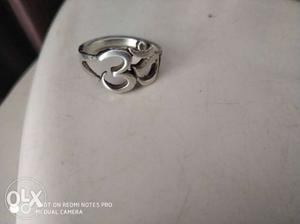 Pure Silver Om Ring