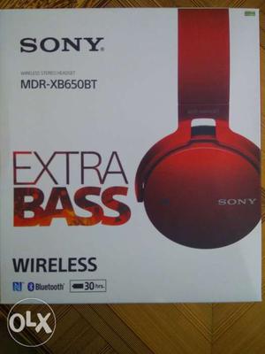 SONY MDR-XB650BT WIRELESS, New headphone with no