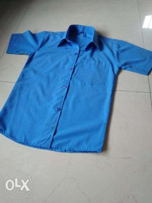Set of new 2 sky blue shirts & 1 navy blue pant for sale