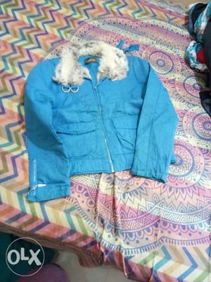 Toddler's Blue Zip-up Jacket