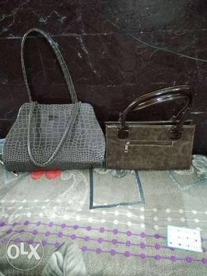 Two handbags less used, good condition
