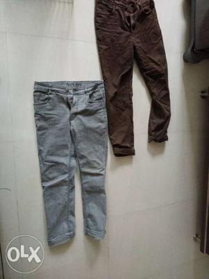 Two trousers size 34 two years old. washed and