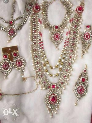 Wedding jewellery for rent only 800 we have all