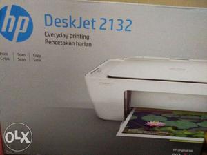 White HP Deskjet  Desktop Printer