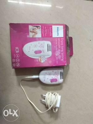 White Philips Epilator With Box