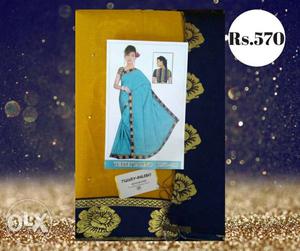 Women's Blue Sari Dress Box