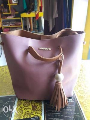 Women's Purple Mango Leather Tote Bag