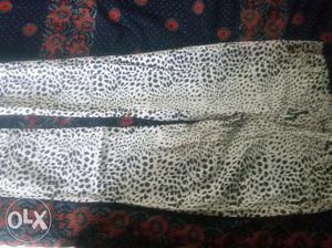 Zebra print cotton pant. Waist size 30..
