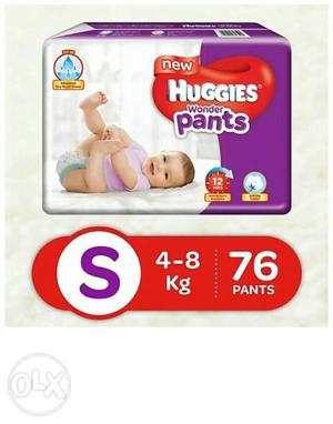 Baby's Huggies Wonder Pants Pack With Text Overlay