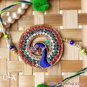 Beaded Round Blue, Green, And Pink Accessory