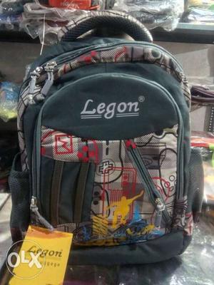 Black And Gray Legon Backpack