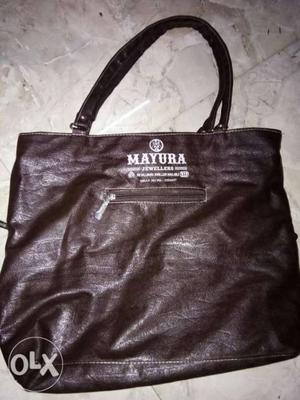 Black Leather Michael Kors Tote Bag