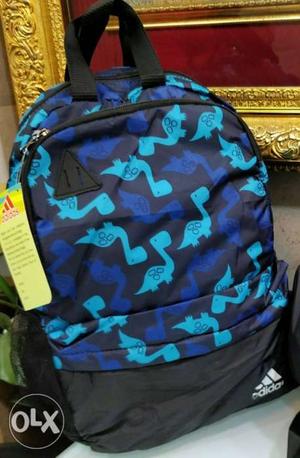 Blue And Black 2-way Backpack