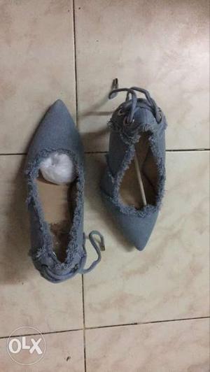 Brand new denim shoes with 38 size light blue