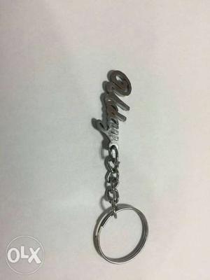 Hand made key chain with customizable name