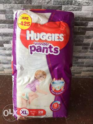Huggies Wonder Pants XL 28 No's 50% OFF from MRP