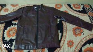 Leather jacket of medium size from Zara company,