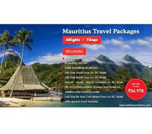Mauritius Holiday Packages from India Chandigarh