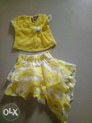 New baby cloth yellow size 20