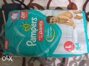 Pampers Large size pants 54 pants open pack