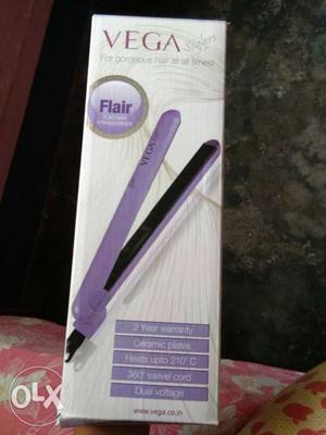 Purple And White Conair Hair Straightener