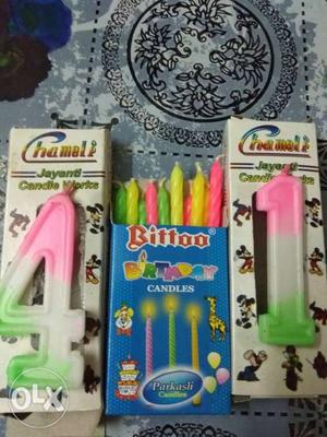 Birthday candles for sale not used till yet.