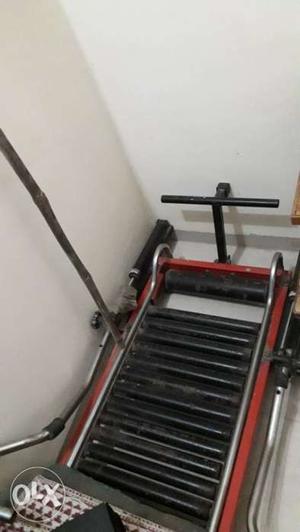 Black And Red Steel Exercise Equipment