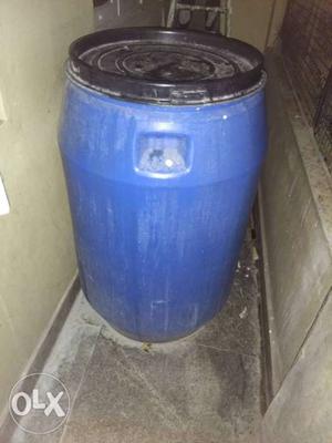 Blue Plastic WATER DRUM in good quality