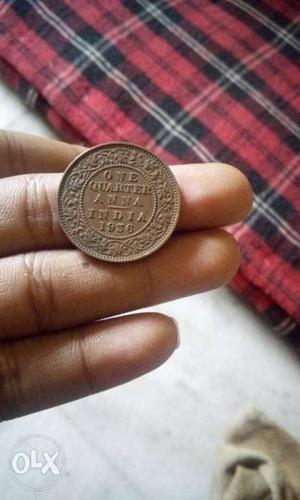 British India qwartar Anna coins 100 coins.
