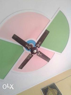 Brown 4-blade Ceiling Fan